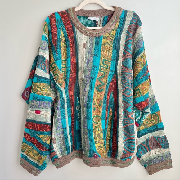 COOGI Other - COOGI Australia | Vintage Teal Orange Sweater Multicolor